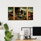 Triptych: De Temptation of St. Anthony Poster (Thuiskantoor)