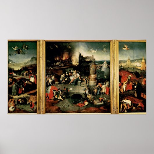 Triptych: De Temptation of St. Anthony Poster (Voorkant)