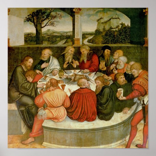Triptych, linkerpaneel, Philipp Melanchthon Poster (Voorkant)