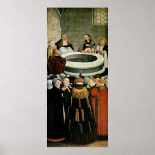 Triptych, linkerpaneel, Philipp Melanchthon Poster