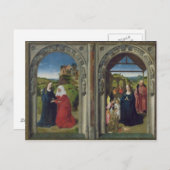Triptych met de aankondiging briefkaart (Voorkant / Achterkant)