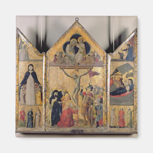 Triptych met scènes vanaf het leven van de magneet (Voorkant)