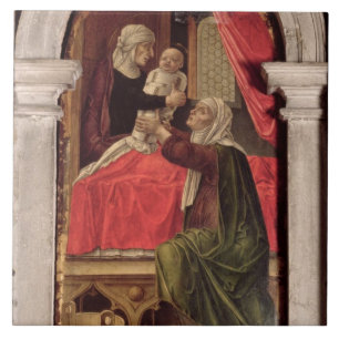 Triptych van de Madonna van de Misericordia, 1473 Tegeltje