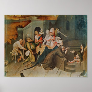 Triptych van de Temptation of St. Anthony Poster