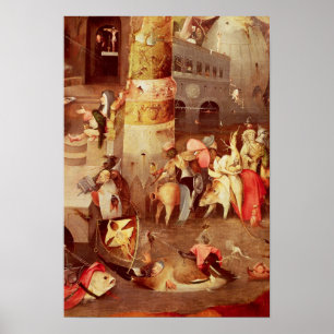 Triptych van de Temptation of St. Anthony Poster