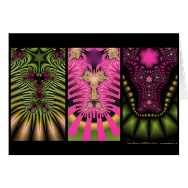 Triptyque #2 de fractale (Devant horizontal)