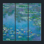 Triptyque Claude Monet<br><div class="desc">Nymphéas - Claude Monet,  Huile sur toile,  1906</div>