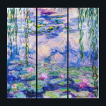 Triptyque Claude Monet - Nymphéas / Nymphéas 1919<br><div class="desc">Nymphéas (W.1852) - Claude Monet,  Huile sur toile,  1916-1919</div>