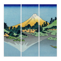 Hokusai - Le Mont Fuji reflète le lac Kawaguchi