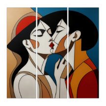 Le baiser Abstrait