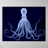Triptyque Octopus surdimensionné Impression en ble (Devant)
