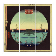 Peinture antique japonaise de Hiroshige