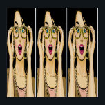 Triptyque Pop Art raffiné<br><div class="desc">J'adore vraiment celui-ci, et j'ai travaillé sur la peinture sur l'image que j'ai achetée pendant 8 heures. J'ai acheté l'original Pop Art Lady (avec la licence étendue de 75, 00 $ pour l'utiliser légalement sur mes produits ici pour vous) d'un concepteur auprès duquel j'ai acheté de nombreuses pièces. Évidemment, j'admire...</div>