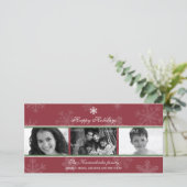 Triptyque Scarlet Snowflake Carte photo (Debout devant)