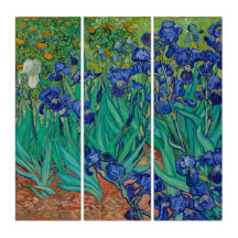 Van Gogh Purple Irises Floral