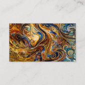 Triptyse voor olie-schilfering visitekaartje (Voorkant)