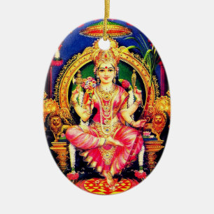 Tripura Sundari (Lalita) Keramisch Ornament