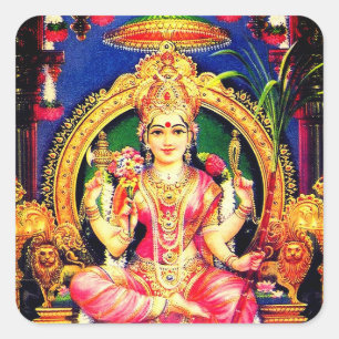 Tripura Sundari (Lalita) Vierkante Sticker