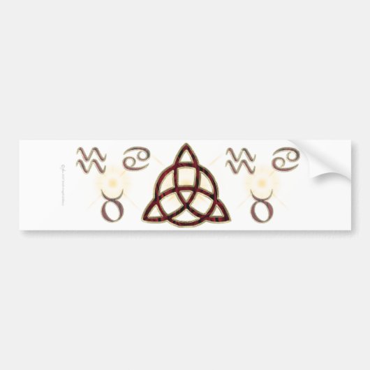 Triquetra-Bumpersticker Bumpersticker (Voorkant)