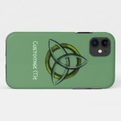 Triquetra (groen) Case-Mate iPhone case (Achterkant (horizontaal))