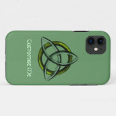Triquetra (groen) Case-Mate iPhone case (Achterkant (horizontaal))