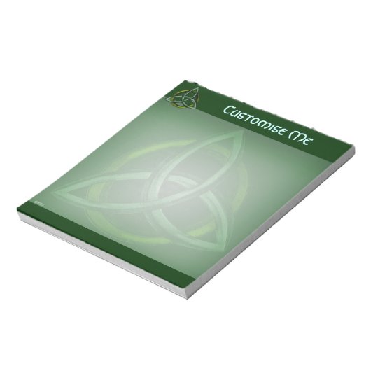 Triquetra (groen) notitieblok (Gedraaid)