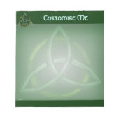 Triquetra (groen) notitieblok (Voorkant)