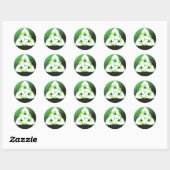 Triquetra Keltische Drievuldigheidsknoop Ronde Sticker (Vel)
