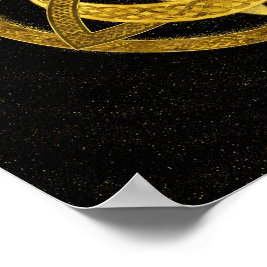 Triquetra Moon Goddess Ornament Poster (Hoek)