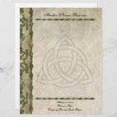 Triquetra Natural Briefhoofd Sjabloon (Voorkant / Achterkant)