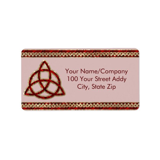 Triquetra Red Silk Etiket (Voorkant)