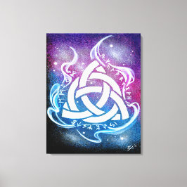 Triquetra sigil canvas afdruk