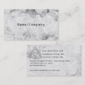 Triquetra Silver Bevel Visitekaartje (Voorkant / Achterkant)