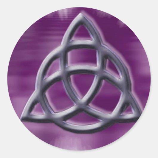 triquetrape1 ronde sticker (Voorkant)
