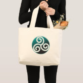 Tris Celtic Spiral Grote Tote Bag (Voorkant (product))