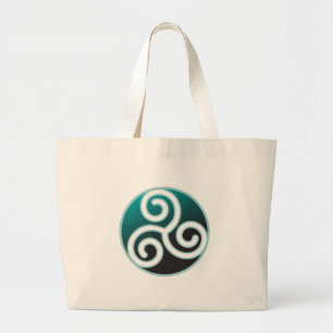Tris Celtic Spiral Grote Tote Bag
