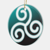 Tris Celtic Spiral Keramisch Ornament (Links)