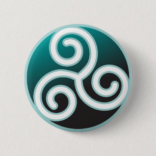 Tris Celtic Spiral Ronde Button 5,7 Cm