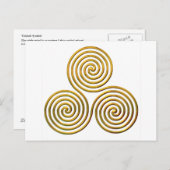 Tris-gold Briefkaart (Voorkant / Achterkant)