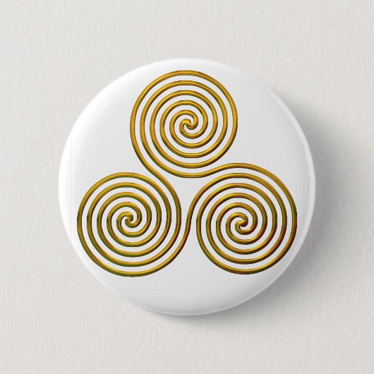 Tris-gold Ronde Button 5,7 Cm (Voorkant)