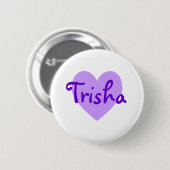 Trisha in Paars Ronde Button 5,7 Cm (Voorkant /achterkant)
