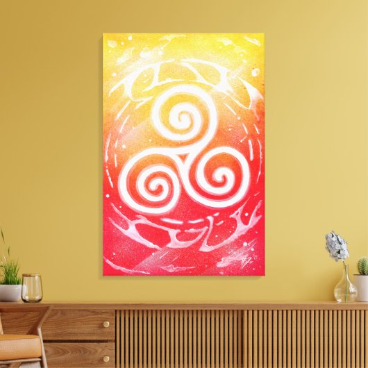 Triskel Canvas Afdruk (Insitu (Woonkamer))
