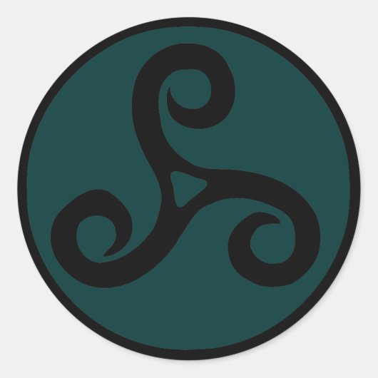 triskel-sticker ronde sticker (Voorkant)