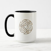 Triskelion Celtic - Triple Spiral Symbool - Mosaic Mok (Links)