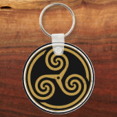 TRISKELION-DRIEPCELTISCHE SPIRAAL SLEUTELHANGER (Achterkant)