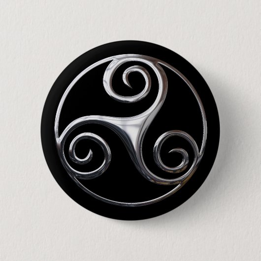 Triskelion Ronde Button 5,7 Cm (Voorkant)