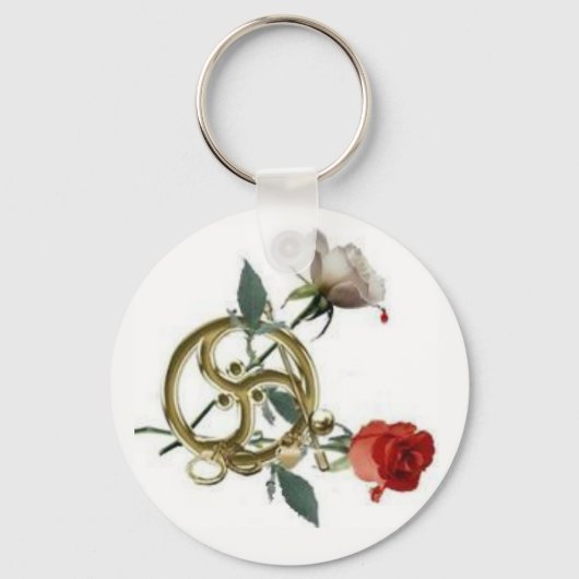 triskellion rozen sleutelhanger (Voorkant)