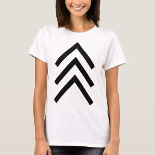 Trisomie-21-syndroom van Down Drie chromosoompijle T-shirt
