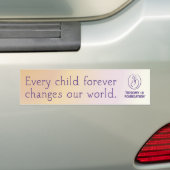 Trisomy 18 Foundation Quote - Bumpersticker (Op auto)
