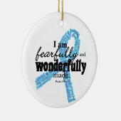 Trisomy 18 kerstversiering keramisch ornament (Rechts)